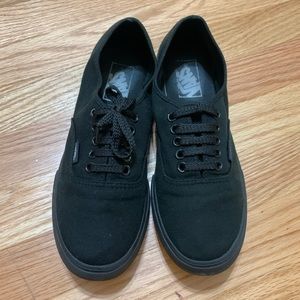 Vans Classic All Black Red Label Sneakers 8w 6.5m